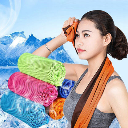 ChillWave Microfiber Sport Towel with Rapid Cooling Technology